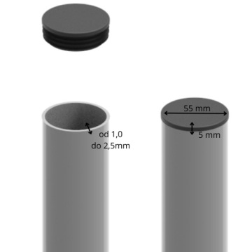 Fi 55 Заглушка Круглая пластиковая заглушка для труб
