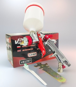 ПИСТОЛЕТ ДЛЯ ПОКРАСКИ HVLP, НАСАДКА 1,3мм, БАК 600 МЛ
