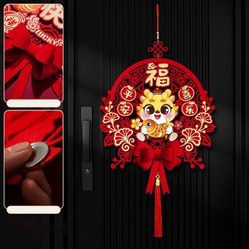 Китайский Новый Год Декоративный Орнамент Висит Настенный Декор Благословение B Стиль