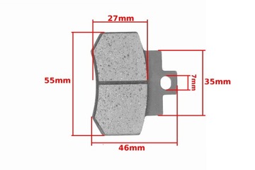 ТОРМОЗНЫЕ КОЛОДКИ KYMCO GRAND DINK250 KC250D R10 LC