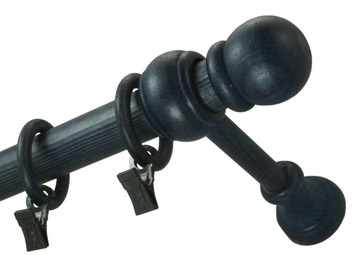 Карниз деревянный, диаметр 28, 2,4 м, одинарный, 240 см