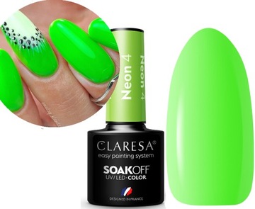 CLARESA LAKIER HYBRYDOWY ZIELONY NEON 4