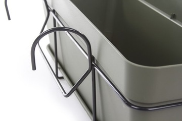 серый длинный цветочный горшок CAPRI B.BOX 50, подвесной на рейлинг, серые цветочные горшки