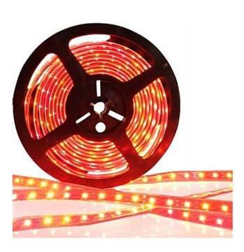 TAŚMA LISTWA LED 300SMD 5050 IP20 CZERWONA 1m 24V 10mm PCB TIR 1 metr 100cm