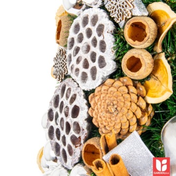 Искусственная елка украшенная 110 см ПРЕМИУМ серебро