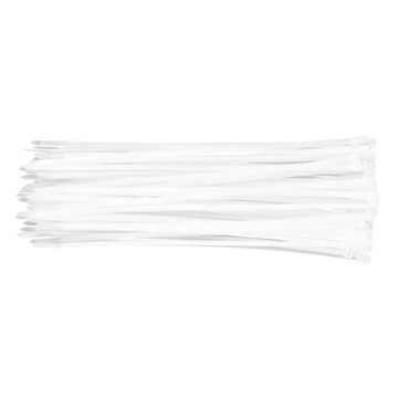 Opaski zaciskowe 4,8mm x 300mm 75szt Zipki Trytytki Białe Neo 01-609