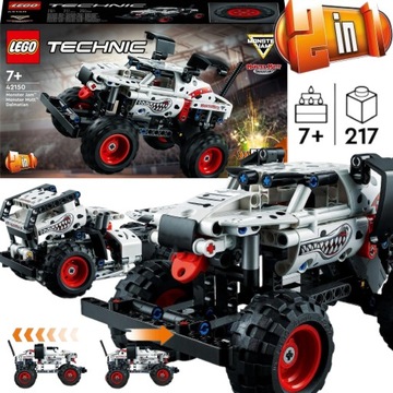 LEGO TECHNIC MONSTER JAM MUTT DALMATIAN 42150 DALMATYŃCZYK PIES KLOCKI 24H