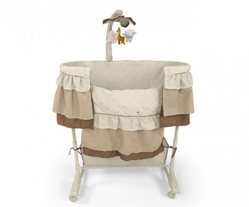 Колыбель Milly Mally с дистанционным управлением Simple Grey