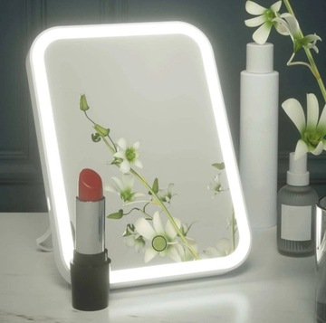 КОСМЕТИЧЕСКОЕ ЗЕРКАЛО, СО СВЕТОДИОДНОЙ ПОДСВЕТКОЙ, БАТАРЕЯ