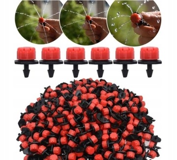 Nawadniania Emiter Kroplownik Regulowany 200Szt