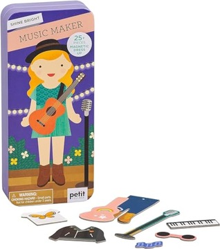 Petit Collage PTC477 Magnetic Dress Up - Music Maker Play Kit, Multi,Medium