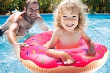 КРУГ ДЛЯ ПЛАВАНИЯ ВОДНЫЙ КРУГ ДЛЯ БАССЕЙНА, НАДУВНОЙ, НАДУВНОЙ, ПОНЧИК 60СМ