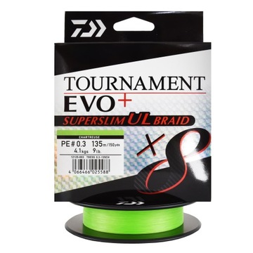 Plecionka Daiwa TOURNAMENT SUPER SLIM UL 0,03 mm x 135 m