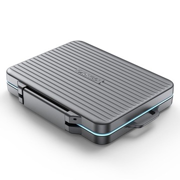 Футляр для карт памяти Orico: 4x SD, 13x microSD, жесткий, черный, водонепроницаемый