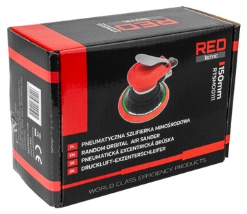 ПНЕВМАТИЧЕСКАЯ ЭКСЦЕНТРИЧЕСКАЯ ШЛИФОВАЛЬНАЯ МАШИНА 150 мм 125 мм RED TECHNIC
