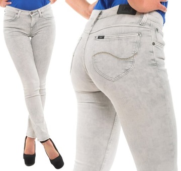 LEE spodnie LOW biodrowki SLIM jeans JADE W28 L33