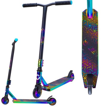 HULAJNOGA WYCZYNOWA KOLOROWA SLICK COLOR DWUKOŁOWA DLA DZIECI 6+ CHROME