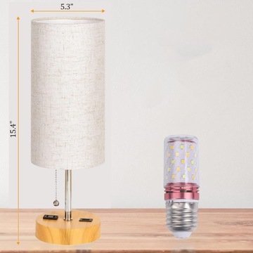 НОЧНАЯ НАСТОЛЬНАЯ ЛАМПА LOFT НАСТОЛЬНАЯ ЛАМПА ДЛЯ СВЕТОДИОДНЫХ абажуров E27 С USB-ПОРТОМ