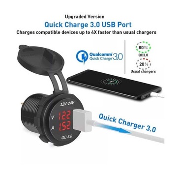 USB-РОЗЕТКА ДЛЯ ЯХТНОГО ВОЛЬТМЕТРА-АМПЕРМЕТРА-05983