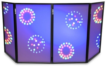 Штатив PRO DJ STAND, регулируемый, передвижной + складной экран, 4 панели из лайкры