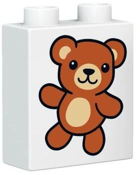 LS NOWE LEGO DUPLO TEMATYCZNY 1x2x2 MIŚ PLUSZOWY