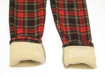 CIEPŁE legginsy 6942/41 GETRY OCIEPLONE GRUBYM POLAREM KRATKA 122/128