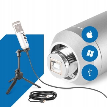 USB-микрофон для КОМПЬЮТЕРА со штативом Vonyx