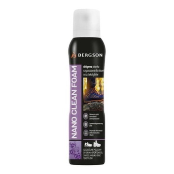 BERGSON PIANKA CZYSZCZĄCA DO BUTÓW Z NABUKU 150ml