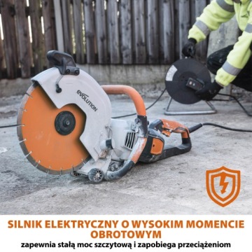 Электрическая пила по бетону Evolution R300DCT+
