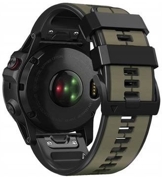 OLIWKOWO-CZARNY Pasek Garmin Fenix 7 PRO Sapphire Solar (szerokość 22mm)