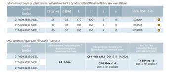FREZ TRZPIENIOWY SKŁADANY 217.699-3232.0 CEL DOLF