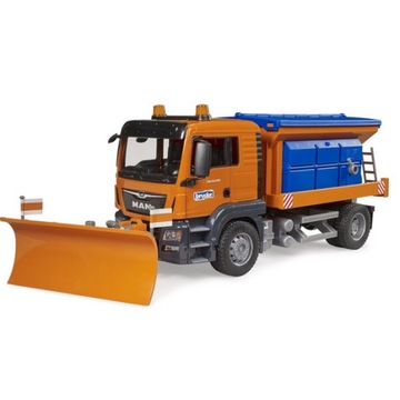 Bruder 03785 Man TGS solarka z pługiem PIASKARKA