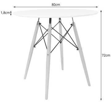 Стол + 4 стула в современном скандинавском стиле DSW