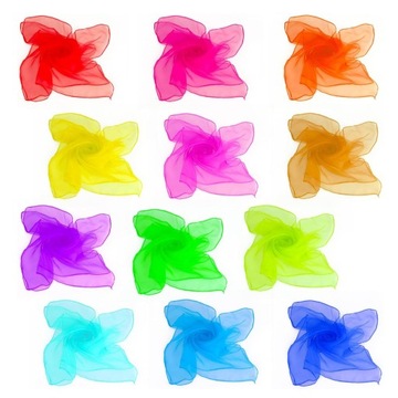 JUGGING SQUARE SQUARE ЦВЕТНЫЙ ТАНЦЕВАЛЬНЫЙ ШАРФ SENSORY