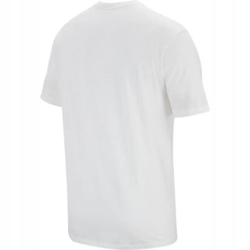 NIKE Koszulka Sportswear T-shirt Męski Biały Bawełniany M