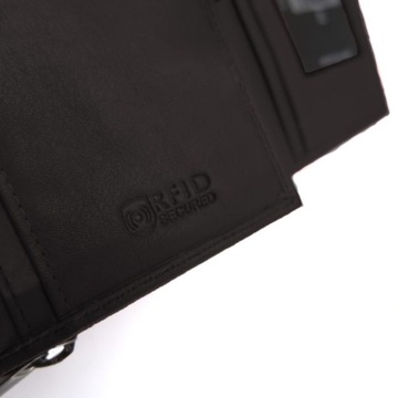 Damski portfel skórzany antykradzieżowy RFID
