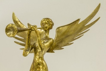 Ангел Золотая Труба Ангел Рождественское Украшение