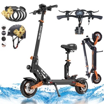 Электромобиль KuKirin G2 MAX 1200 Вт, 20 Ач, 10 дюймов, складной, 55 км/ч + шлем + MMS