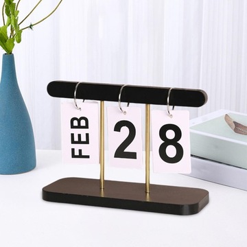 Настольный календарь в скандинавском стиле, деревянная рамка.