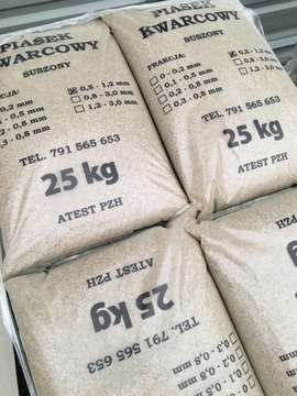 PIASEK DO PIASKOWANIA ŚCIERNIWO 0,5-1,2MM 500 KG