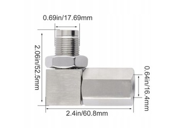 УГЛОВОЙ ЭМУЛЯТОР 90° ЛЯМБДА-ЗОНДА С КАТАЛИЗАТОРОМ M18x1,5