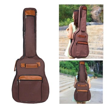 ЧЕХОЛ ДЛЯ ГИТАРЫ 42-ДЮЙМОВЫЙ РЮКЗАК КОРИЧНЕВЫЙ ПОРТАТИВНЫЙ СУМКА-ЧЕХОЛ БОЛЬШОЙ