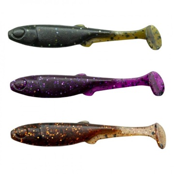 Gumy Perch Professor Fluky Shad 6.5cm - MIX 6szt.