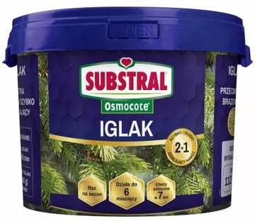 SUBSTRAL OSMOCOTE 2w1 IGLAK 4,5kg NAWÓZ TUJE
