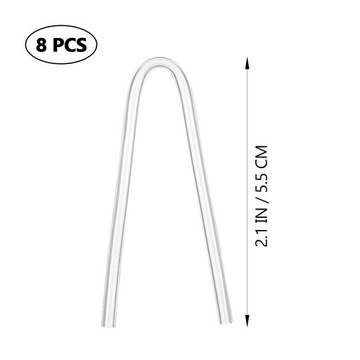 Насадки для слуховых аппаратов в форме звуковой трубки, 8 шт.