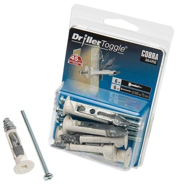 Самосверлящий монтаж M5x75 мм для гипсокартона весом 41 кг!