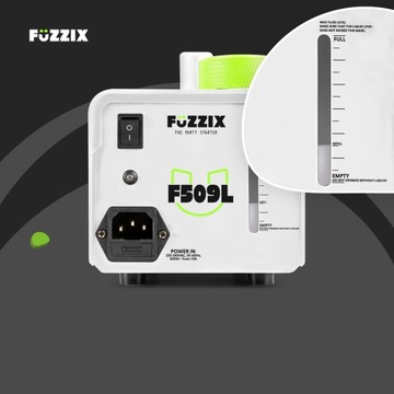 Дым-машина со светодиодным эффектом RGB, белый Fuzzix + бесплатная жидкость