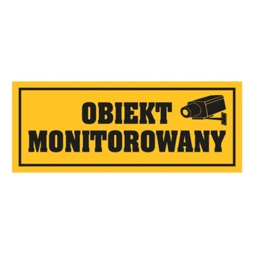 Tablica PCV 290x100 Obiekt monitorowany