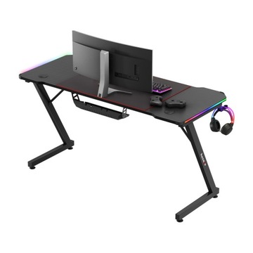 Игровой компьютерный стол Huzaro Hero 3.3 RGB со светодиодной подсветкой + панель XXL
