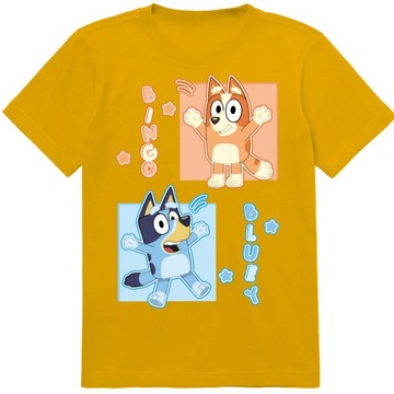 KOSZULKA DZIECIĘCA T-SHIRT DLA DZIECKA BLUEY BLUE 140 PREZENT JAKOŚĆ